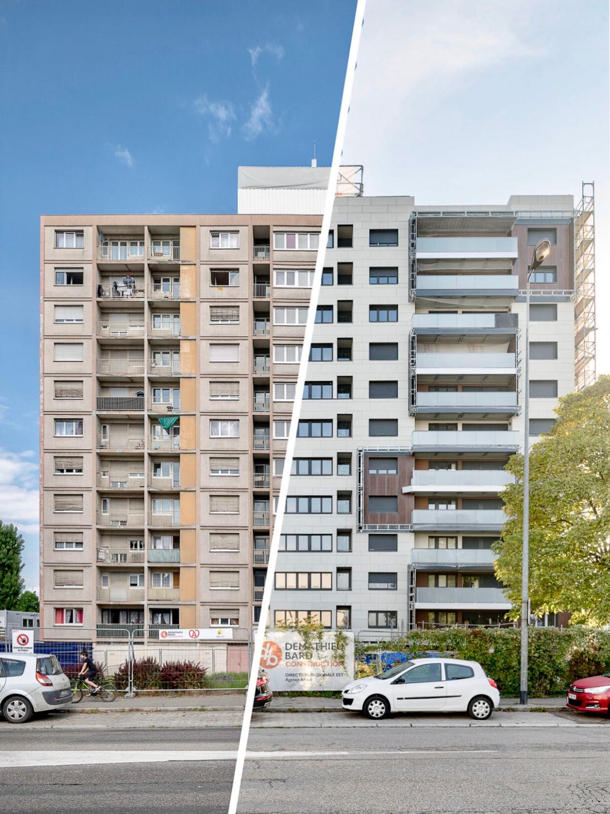 Réhabilitation d'immeuble social